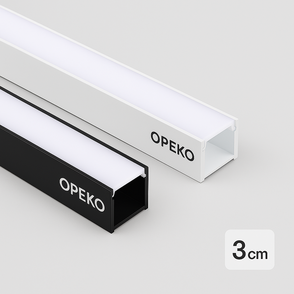 انارة بروفايل خطية - قياس 3 سم - كرستة وعمل